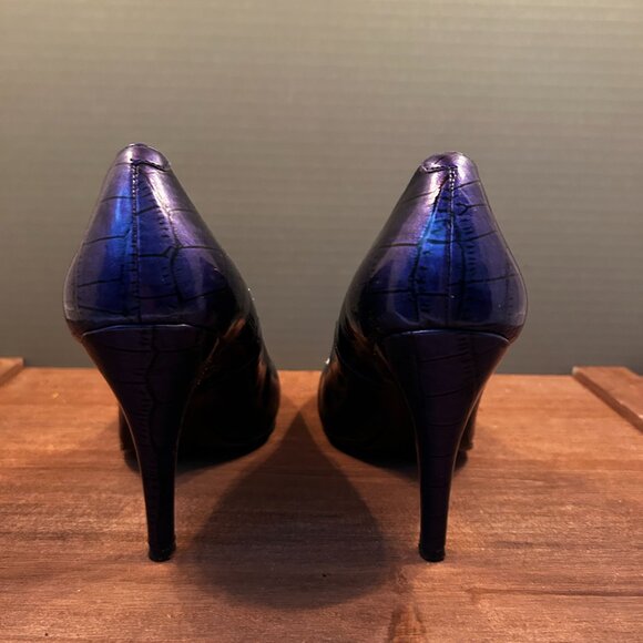 Jessica Simpson Womens Blue 4" Stiletto High Heels Size 8B - Picture 4 of 8